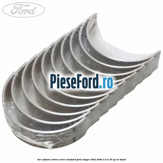 Set cuzineti arbore cotit standard Ford Ranger 2002-2006 2.5 D 78 cp WL diesel
