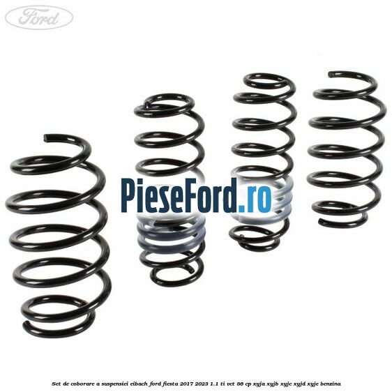 Set de coborare a suspensiei Eibach Ford Fiesta 2017-2023 1.1 Ti-VCT 86 cp XYJA, XYJB, XYJC, XYJD, XYJE benzina