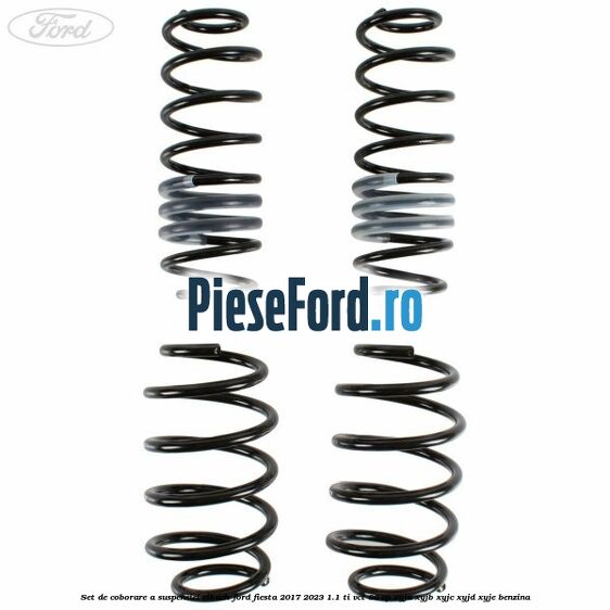 Set de coborare a suspensiei Eibach Ford Fiesta 2017-2023 1.1 Ti-VCT 86 cp XYJA, XYJB, XYJC, XYJD, XYJE benzina