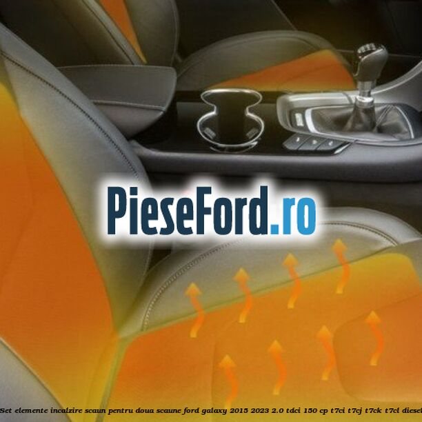 Set elemente incalzire scaun, pentru doua scaune Ford Galaxy 2015-2023 2.0 TDCi 150 cp T7CI, T7CJ, T7CK, T7CL diesel
