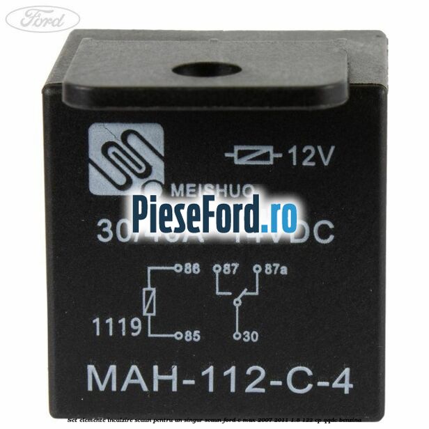 Set elemente incalzire scaun, pentru un singur scaun Ford C-Max 2007-2011 1.8 122 cp QQDC benzina