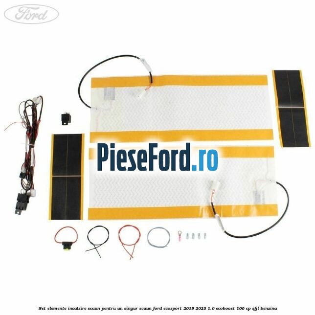 Set elemente incalzire scaun, pentru un singur scaun Ford EcoSport 2019-2023 1.0 EcoBoost 100 cp SFJL benzina