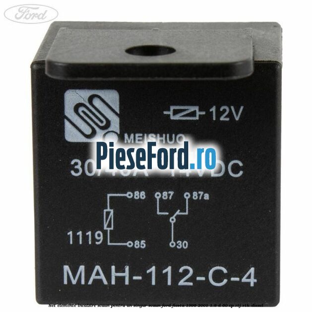 Set elemente incalzire scaun, pentru un singur scaun Ford Fiesta 1996-2001 1.8 D 60 cp RTJ, RTK diesel