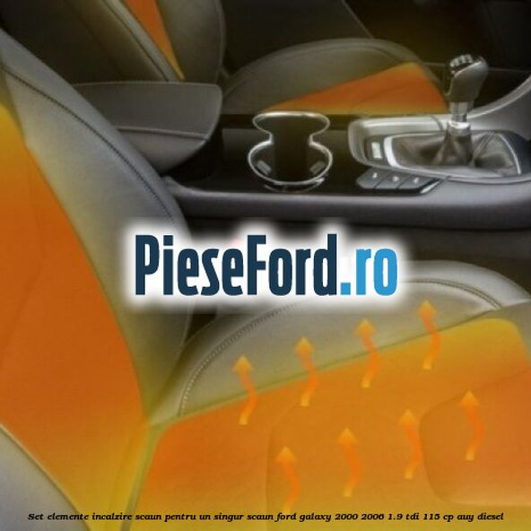 Set elemente incalzire scaun, pentru un singur scaun Ford Galaxy 2000-2006 1.9 TDI 115 cp AUY diesel