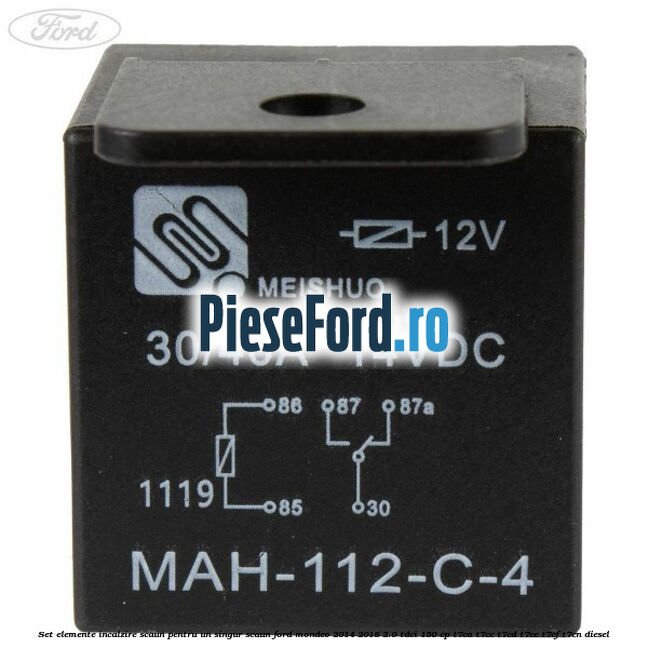 Set elemente incalzire scaun, pentru un singur scaun Ford Mondeo 2014-2018 2.0 TDCi 150 cp T7CA, T7CC, T7CD, T7CE, T7CF, T7CN diesel