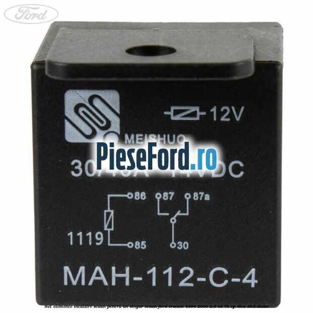 Set elemente incalzire scaun, pentru un singur scaun Ford Transit 1994-2000 2.5 TD 75 cp 4HA, 4HD diesel