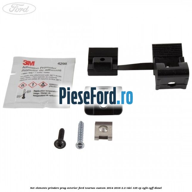 Set elemente prindere prag exterior Ford Tourneo Custom 2014-2018 2.2 TDCi 125 cp CYF4, CYFF diesel