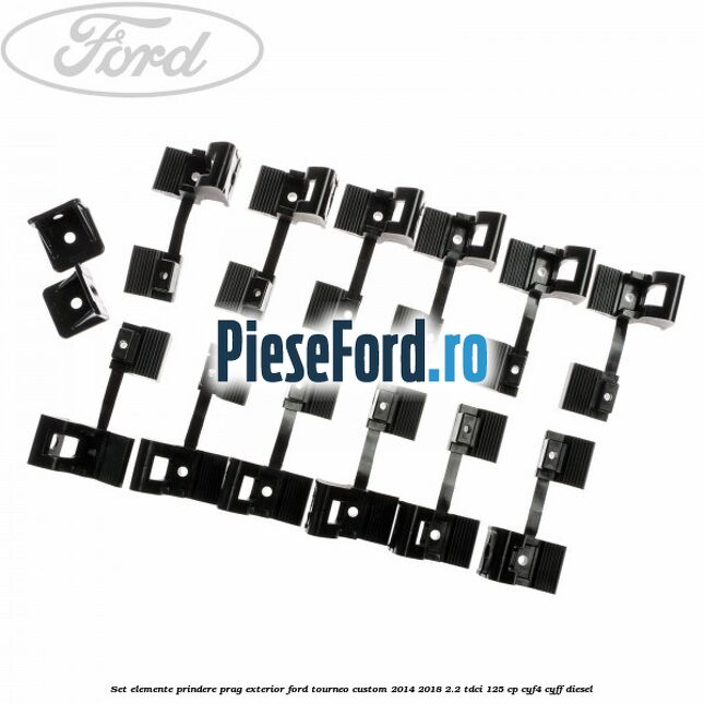 Set elemente prindere prag exterior Ford Tourneo Custom 2014-2018 2.2 TDCi 125 cp CYF4, CYFF diesel
