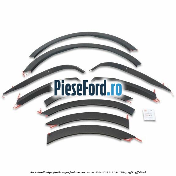 Set extensii aripa plastic negru Ford Tourneo Custom 2014-2018 2.2 TDCi 125 cp Set extensii aripa plastic negru Ford Tourneo Custom 2014-2018 2.2 TDCi 125 cp CYF4, CYFF diesel