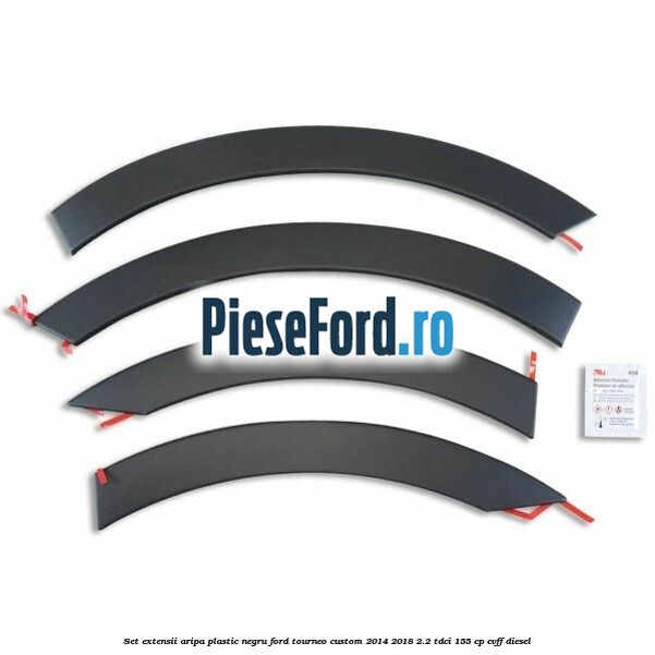 Set extensii aripa plastic negru Ford Tourneo Custom 2014-2018 2.2 TDCi 155 cp Set extensii aripa plastic negru Ford Tourneo Custom 2014-2018 2.2 TDCi 155 cp CVFF diesel