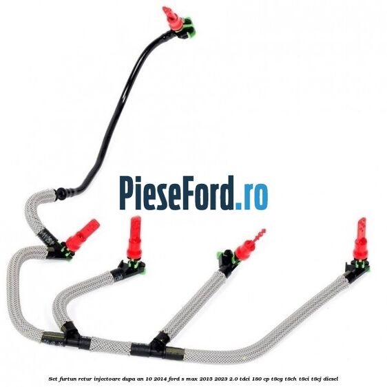 Set furtun retur injectoare dupa an 10/2014 Ford S-Max 2015-2023 2.0 TDCi 180 cp T8CG, T8CH, T8CI, T8CJ diesel