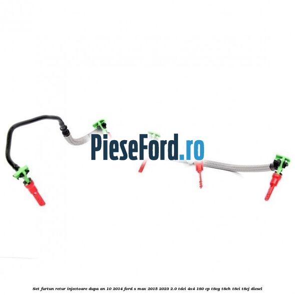Set furtun retur injectoare dupa an 10/2014 Ford S-Max 2015-2023 2.0 TDCi 4x4 180 cp T8CG, T8CH, T8CI, T8CJ diesel