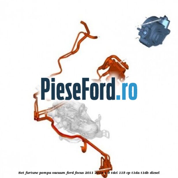 Set furtune pompa vacuum Ford Focus 2011-2014 1.6 TDCi 115 cp T1DA, T1DB diesel