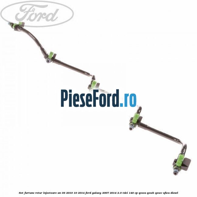 Set furtune retur injectoare an 03/2010-10/2014 Ford Galaxy 2007-2014 2.0 TDCi 140 cp QXWA, QXWB, QXWC, UFWA diesel