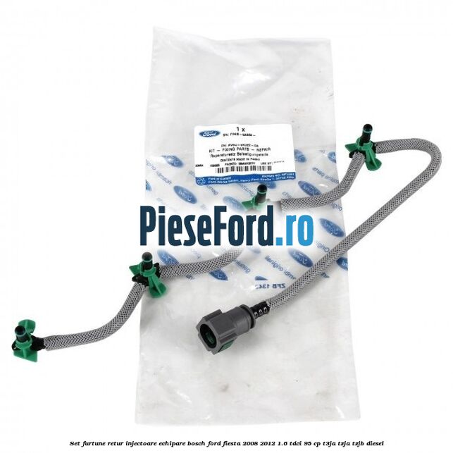 Set furtune retur injectoare echipare Bosch Ford Fiesta 2008-2012 1.6 TDCi 95 cp T3JA, TZJA, TZJB diesel