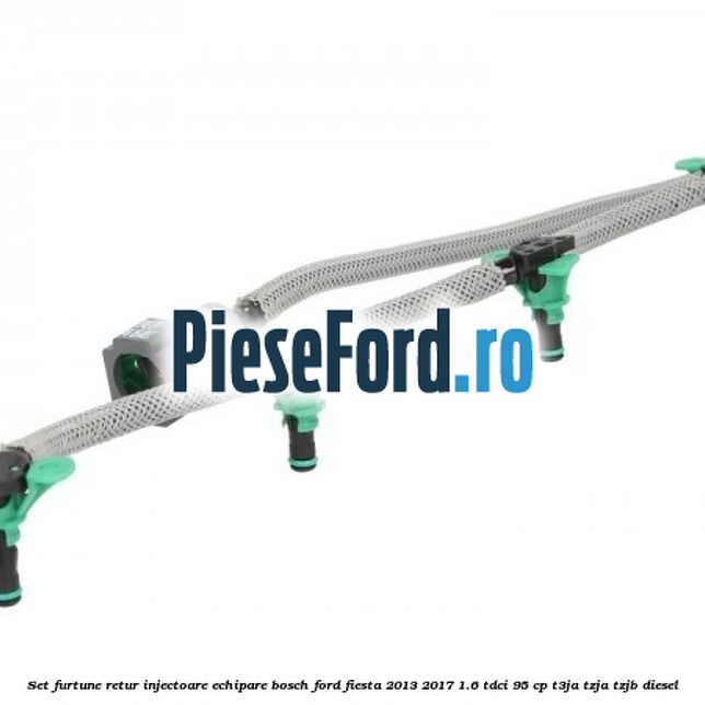 Set furtune retur injectoare echipare Bosch Ford Fiesta 2013-2017 1.6 TDCi 95 cp T3JA, TZJA, TZJB diesel