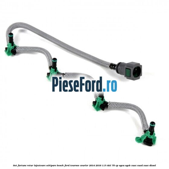 Set furtune retur injectoare echipare Bosch Ford Tourneo Courier 2014-2018 1.5 TDCi 75 cp UGCA, UGCB, XUCC, XUCD, XUCE diesel