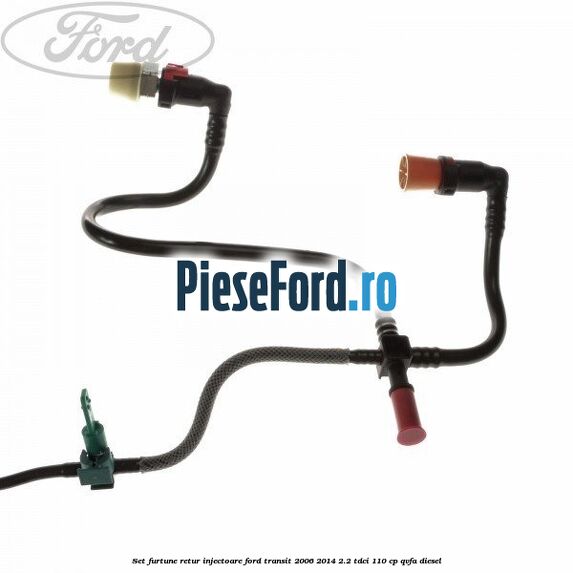 Set furtune retur injectoare Ford Transit 2006-2014 2.2 TDCi 110 cp QVFA diesel