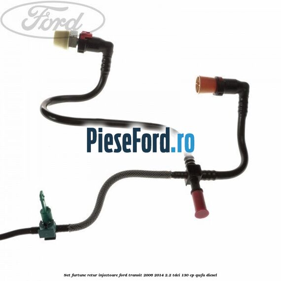 Set furtune retur injectoare Ford Transit 2006-2014 2.2 TDCi 130 cp QWFA diesel