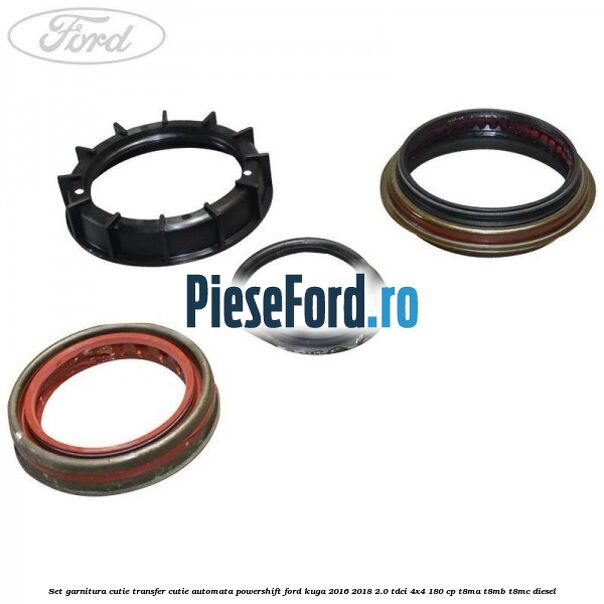 Set garnitura cutie transfer cutie automata PowerShift Ford Kuga 2016-2018 2.0 TDCi 4x4 180 cp T8MA, T8MB, T8MC diesel