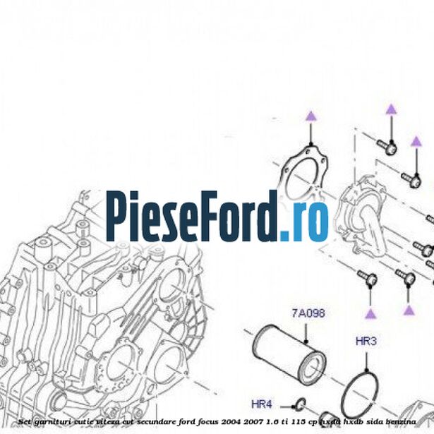 Set garnituri cutie viteza CVT secundare Ford Focus 2004-2007 1.6 Ti 115 cp HXDA, HXDB, SIDA benzina