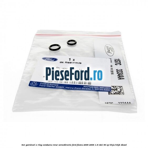 Set garnituri o ring conducta retur servodirectie Ford Fiesta 2005-2008 1.6 TDCi 90 cp HHJA, HHJB diesel