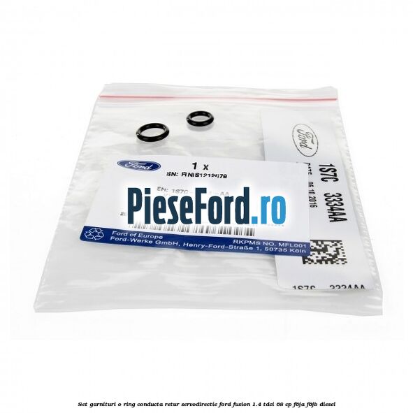 Set garnituri o ring conducta retur servodirectie Ford Fusion 1.4 TDCi 68 cp F6JA, F6JB diesel
