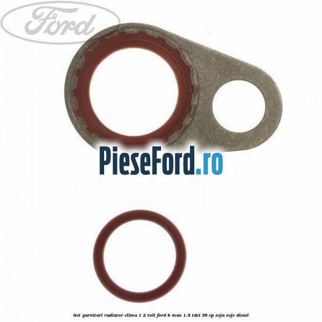 Set garnituri radiator clima 1/2 toli Ford B-Max 1.5 TDCi 95 cp XVJA, XVJC diesel