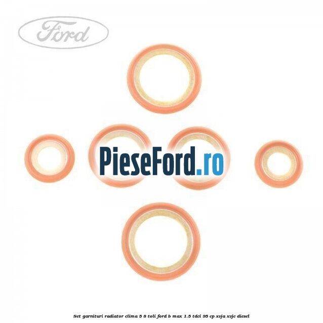 Set garnituri radiator clima 5/8 toli Ford B-Max 1.5 TDCi 95 cp XVJA, XVJC diesel