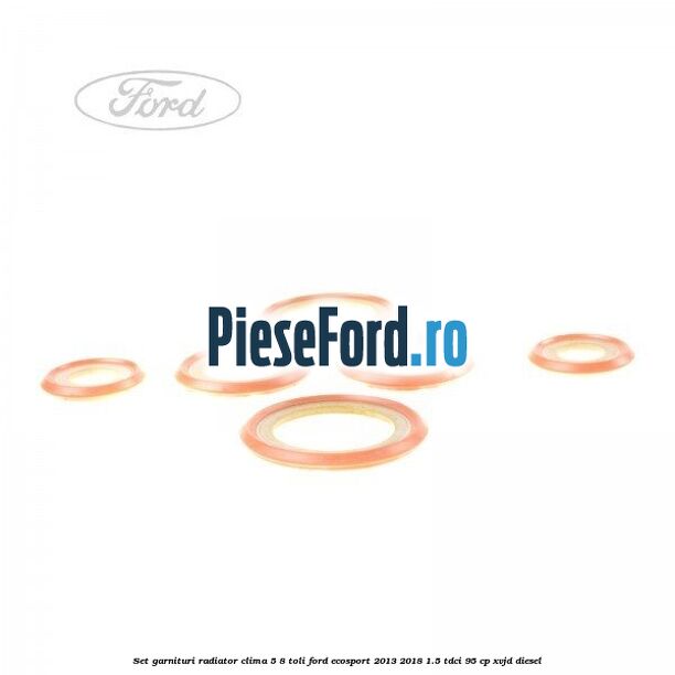 Set garnituri radiator clima 5/8 toli Ford EcoSport 2013-2018 1.5 TDCi 95 cp XVJD diesel