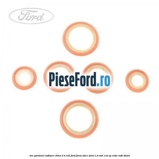 Set garnituri radiator clima 5/8 toli Ford Focus 2011-2014 1.6 TDCi 115 cp T1DA, T1DB diesel