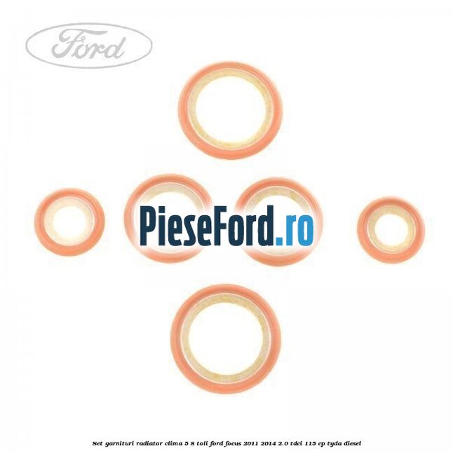 Set garnituri radiator clima 5/8 toli Ford Focus 2011-2014 2.0 TDCi 115 cp TYDA diesel