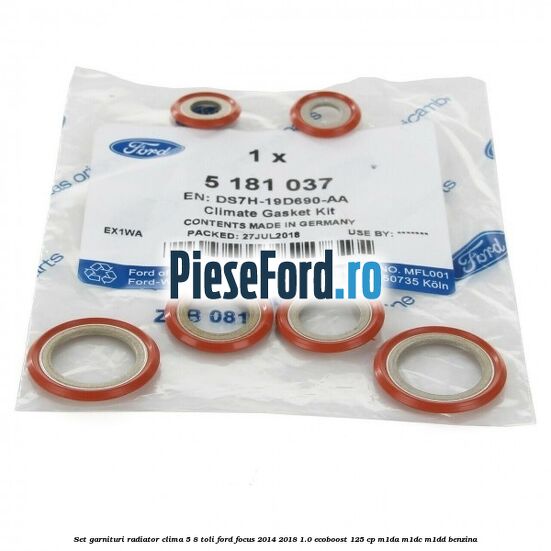 Set garnituri radiator clima 5/8 toli Ford Focus 2014-2018 1.0 EcoBoost 125 cp M1DA, M1DC, M1DD benzina