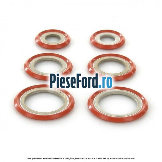 Set garnituri radiator clima 5/8 toli Ford Focus 2014-2018 1.5 TDCi 95 cp XXDA, XXDC, XXDD diesel