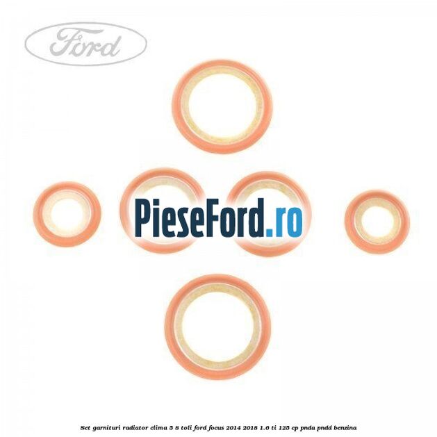 Set garnituri radiator clima 5/8 toli Ford Focus 2014-2018 1.6 Ti 125 cp PNDA, PNDD benzina