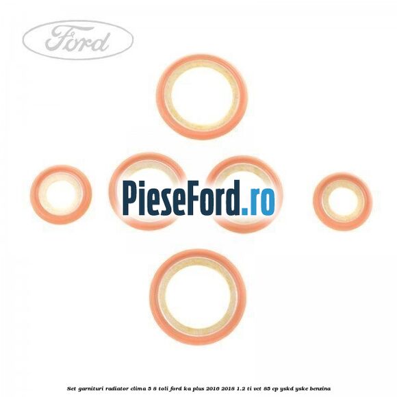 Set garnituri radiator clima 5/8 toli Ford Ka plus 2016-2018 1.2 Ti-VCT 85 cp YSKD, YSKE benzina