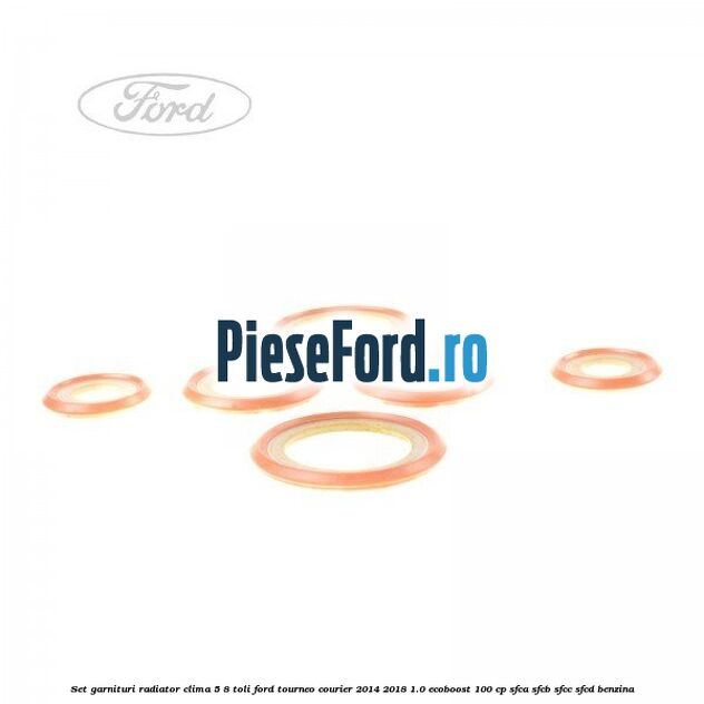 Set garnituri radiator clima 5/8 toli Ford Tourneo Courier 2014-2018 1.0 EcoBoost 100 cp SFCA, SFCB, SFCC, SFCD benzina