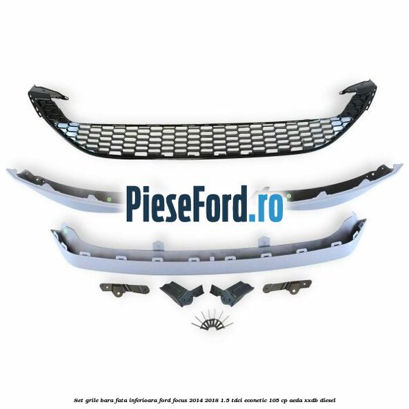 Set grile bara fata inferioara Ford Focus 2014-2018 1.5 TDCi ECOnetic 105 cp Set grile bara fata inferioara Ford Focus 2014-2018 1.5 TDCi ECOnetic 105 cp AEDA, XXDB diesel