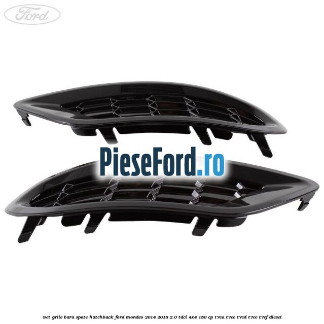 Set grile bara spate hatchback Ford Mondeo 2014-2018 2.0 TDCi 4x4 150 cp T7CA, T7CC, T7CD, T7CE, T7CF diesel