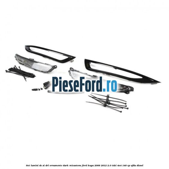 Set lumini de zi DRL ornamente dark micastone Ford Kuga 2008-2012 2.0 TDCI 4x4 140 cp UFDA diesel