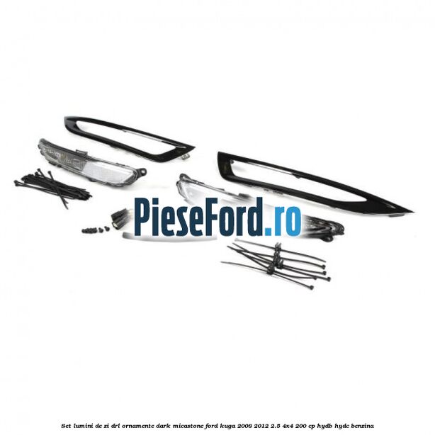 Set lumini de zi DRL ornamente dark micastone Ford Kuga 2008-2012 2.5 4x4 200 cp HYDB, HYDC benzina