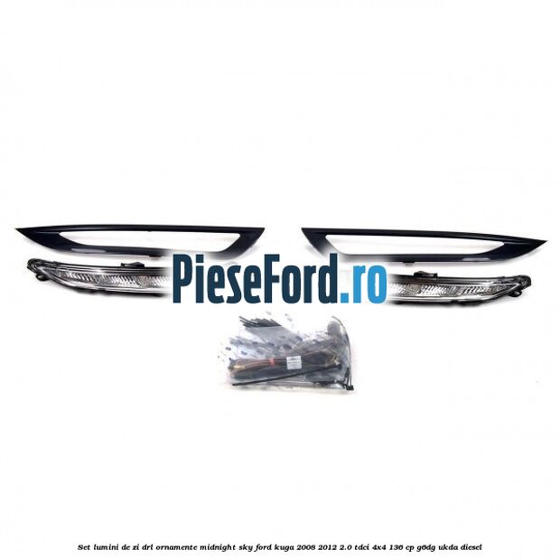 Set lumini de zi DRL ornamente midnight sky Ford Kuga 2008-2012 2.0 TDCi 4x4 136 cp G6DG, UKDA diesel
