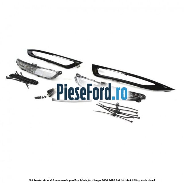 Set lumini de zi DRL ornamente panther black Ford Kuga 2008-2012 2.0 TDCI 4x4 163 cp Set lumini de zi DRL ornamente panther black Ford Kuga 2008-2012 2.0 TDCI 4x4 163 cp TXDA diesel