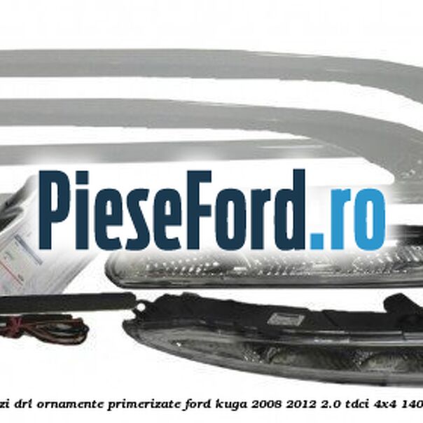 Set lumini de zi DRL ornamente primerizate Ford Kuga 2008-2012 2.0 TDCI 4x4 140 cp UFDA diesel