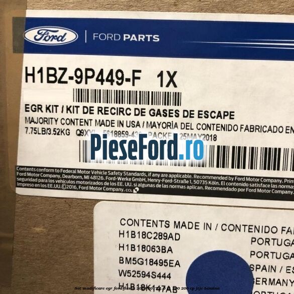 Set modificare EGR Ford Fiesta 2013-2017 1.6 ST 200 200 cp JTJC benzina