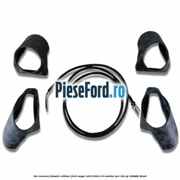 Set montare jaluzele rollbarr Ford Ranger 2019-2022 2.0 EcoBlue 4x4 130 cp T20DD0J diesel