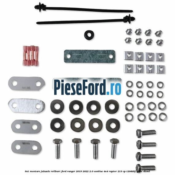 Set montare jaluzele rollbarr Ford Ranger 2019-2022 2.0 EcoBlue 4x4 Raptor 213 cp T20DD0J, YN2X diesel