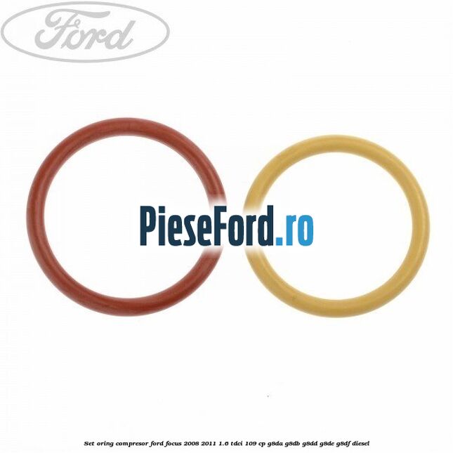 Set oring compresor Ford Focus 2008-2011 1.6 TDCi 109 cp G8DA, G8DB, G8DD, G8DE, G8DF diesel