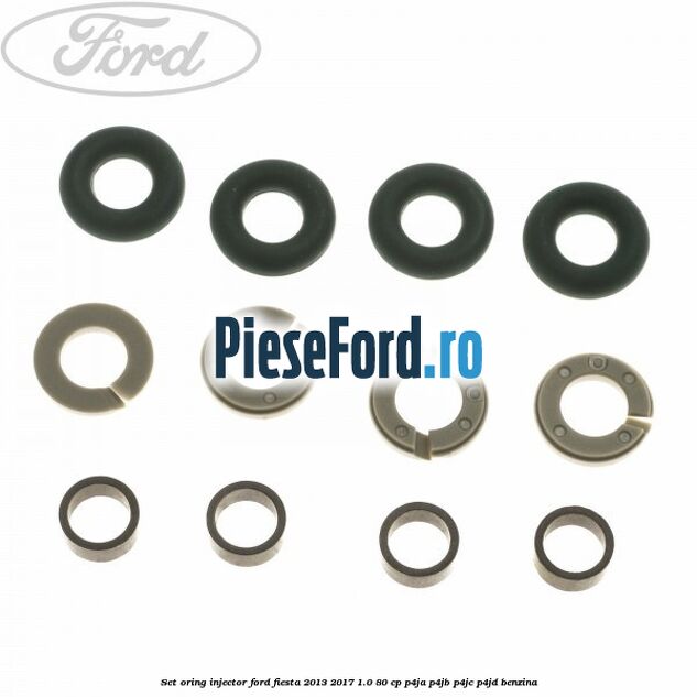 Set oring injector Ford Fiesta 2013-2017 1.0 80 cp Set oring injector Ford Fiesta 2013-2017 1.0 80 cp P4JA, P4JB, P4JC, P4JD benzina