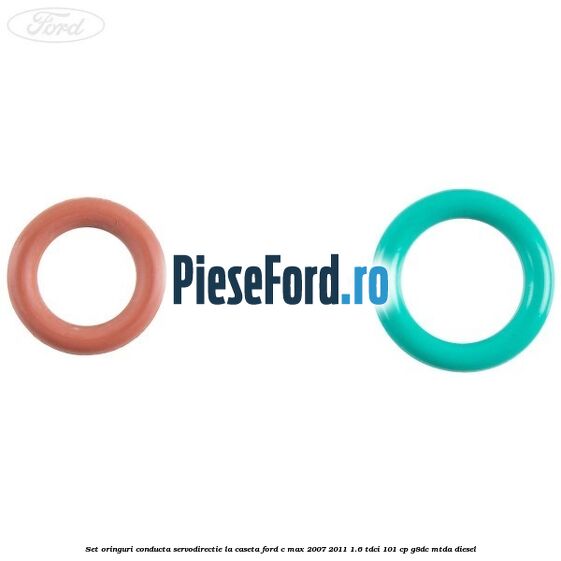 Set oringuri conducta servodirectie la caseta Ford C-Max 2007-2011 1.6 TDCi 101 cp G8DC, MTDA diesel